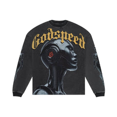 Godspeed Alexa Thermal Long Sleeve Tee Grey Wash