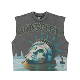 Godspeed Sunken Liberty Sleeveless Tee Grey