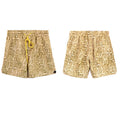 Rhude Khaki Snake Print Nylon Shorts