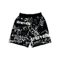 Black “Graffiti” Shorts