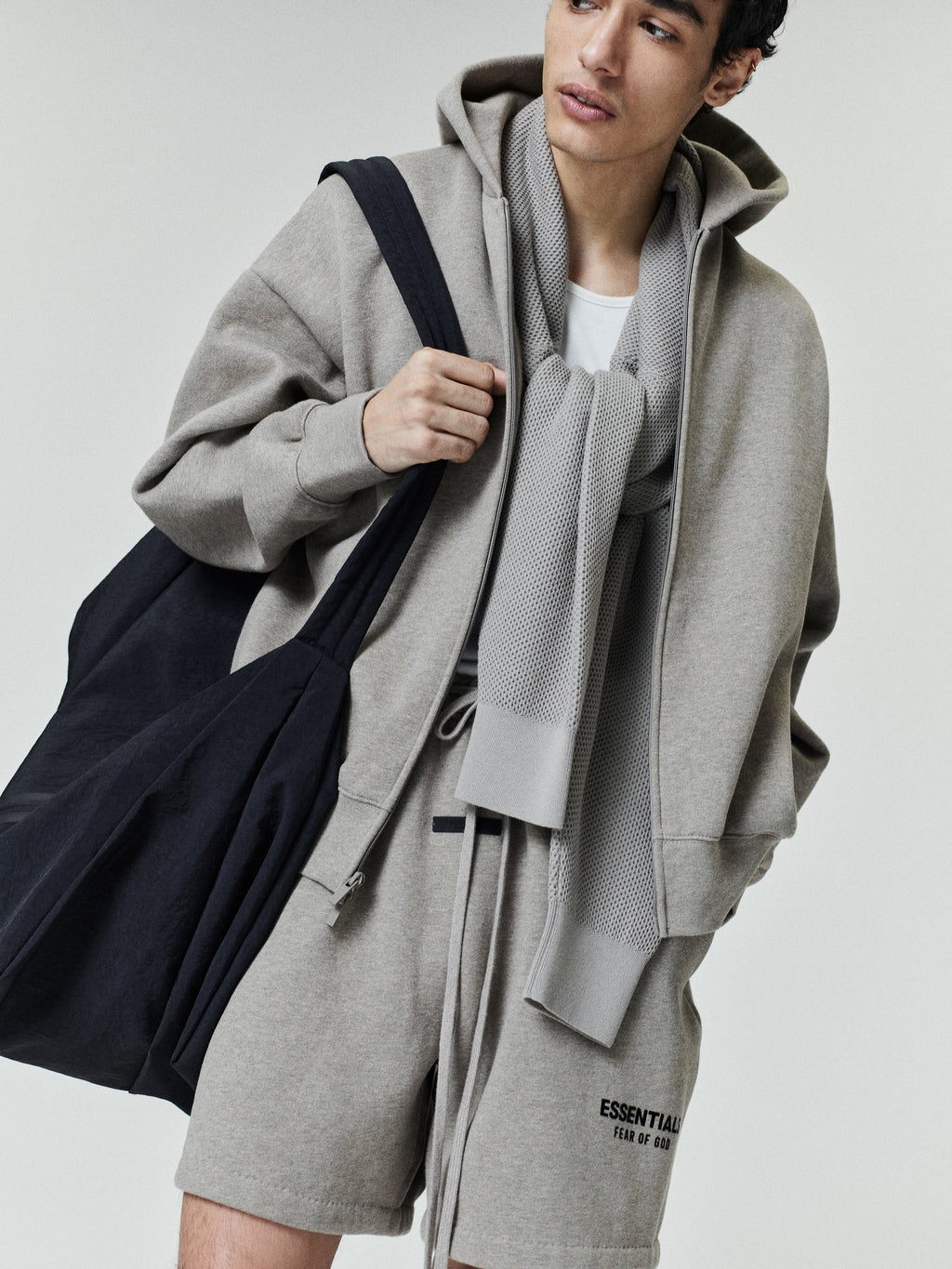 Fear Of God Essentials SS26 Classic Zip-Up Hoodie