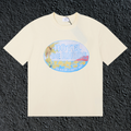 Rhude Hôtel De Rhude Vintage Hotel Badge Cream Oversized T‑Shirt