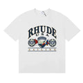 Rhude Men Vintage Nautical Badge Boxy Fit Streetwear Tee