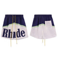 Rhude Color Block Logo Nylon Shorts