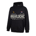 RHUDE Yacht Club Regatta Logo Hoodie Black