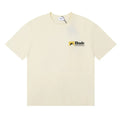 Rhude Small Mountain Logo Left Chest Oversized Tee Cream