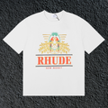 Rhude New Money Ornate Crest White Oversized T‑Shirt