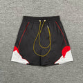 Rhude Black Mountain Graphic Nylon Shorts