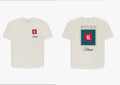 Rhude Monaco Square Crest Dual‑Sided Oversized T‑Shirt Off‑White