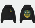 RHUDE Palm Crest Circular Back Logo Hoodie Black
