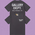 Gallery Dept. Hollywood Logo Short Sleeve T-Shirt - Dark Grey/White