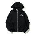 RHUDE Cursive Script Back Logo Pullover Hoodie Black
