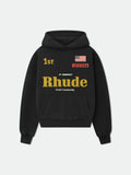 RHUDE 1st Pirelli World Championship Racing Hoodie Black