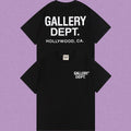 Gallery Dept. Hollywood Logo Short Sleeve T-Shirt - Black/White