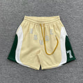 Rhude Color Block Number 7 Casual Shorts