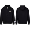 Gallery Dept Solid Black White Logo Full Zip Up Hoodie