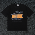 Rhude Black Hills Derby Eagle Mountain Black Oversized T‑Shirt