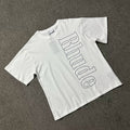 Rhude Men Side Vertical Logo Boxy Fit Streetwear Tee