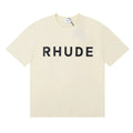 Rhude Classic Bold Logo Oversized Tee Cream