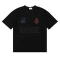 Rhude Gothic Crest Badge Logo Oversized Tee Black
