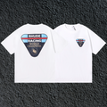 Rhude Racing World Champions Dual Sided White Oversized T‑Shirt
