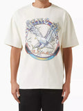 Rhude Nothing Hill Eagle Graphic Oversized T‑Shirt Off‑White