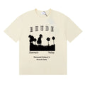 Rhude Vintage Palm Silhouette Graphic Crew Neck Casual T‑Shirt