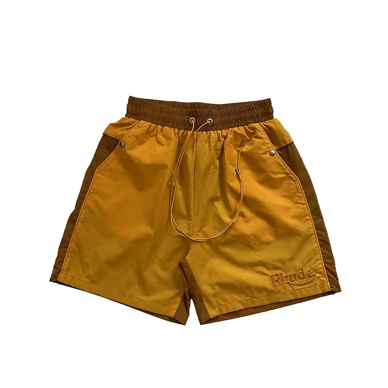 Rhude Color Block Nylon Shorts