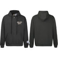 Gallery Dept Dark Olive Green Beige Logo Full Zip Up Hoodie
