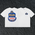 Rhude Grand Cru Cigars Label Dual Sided White Oversized T‑Shirt