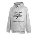 RHUDE Champions Du Monde 91 Soccer Graphic Hoodie Light Heather Grey