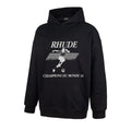 RHUDE Champions Du Monde 91 Soccer Graphic Hoodie Black
