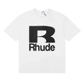 Rhude Men Bold R Logo Street T‑Shirt