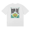 Rhude Men Royal Crest Graphic Street T‑Shirt