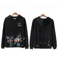 Gallery Dept Paint Splatter Black Hoodie