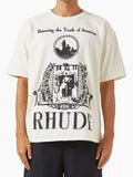 Rhude Honoring The Youth Graphic Oversized T‑Shirt Off‑White