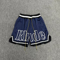 Rhude Big Logo Mesh Basketball Shorts