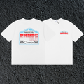 Rhude Paradiso Hills Rally Racing Dual Sided White Oversized T‑Shirt