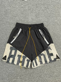 Rhude Color‑Block Zip Pockets Street Shorts