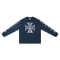 West Coast Choppers Cross Print ERD Stylist Same Style Waffle Sanskrit Long Sleeve