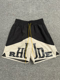 Rhude Two‑Tone Color Block Nylon Shorts