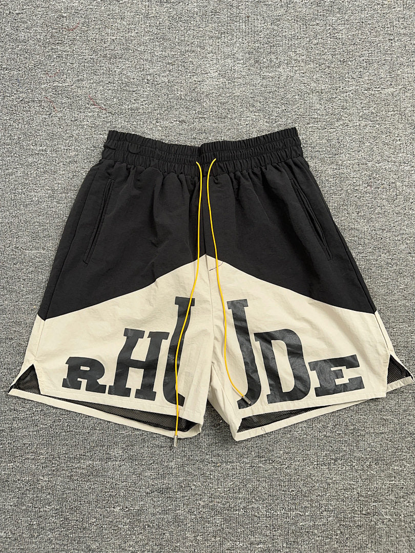 Rhude Two‑Tone Color Block Nylon Shorts