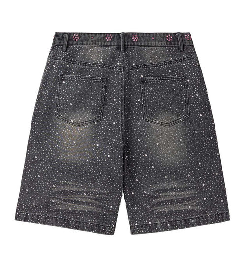 Vale Forever Iced Out Jorts Black