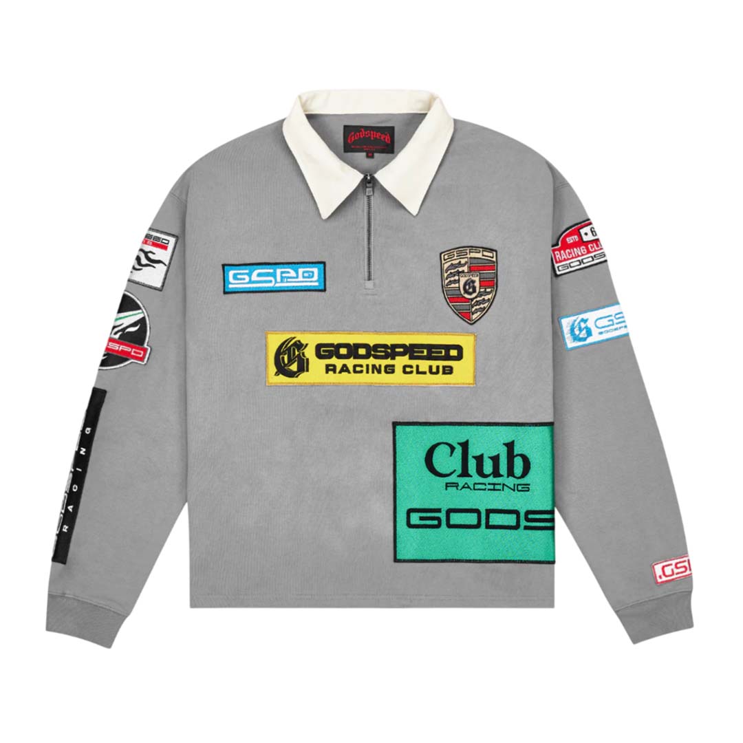 Godspeed GRC Quarter Zip Polo Grey