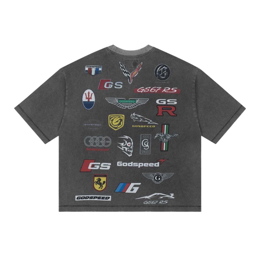 Godspeed Insignias Grey Wash Tee