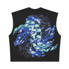 Godspeed Liberty Tears Sleeveless Tee Black