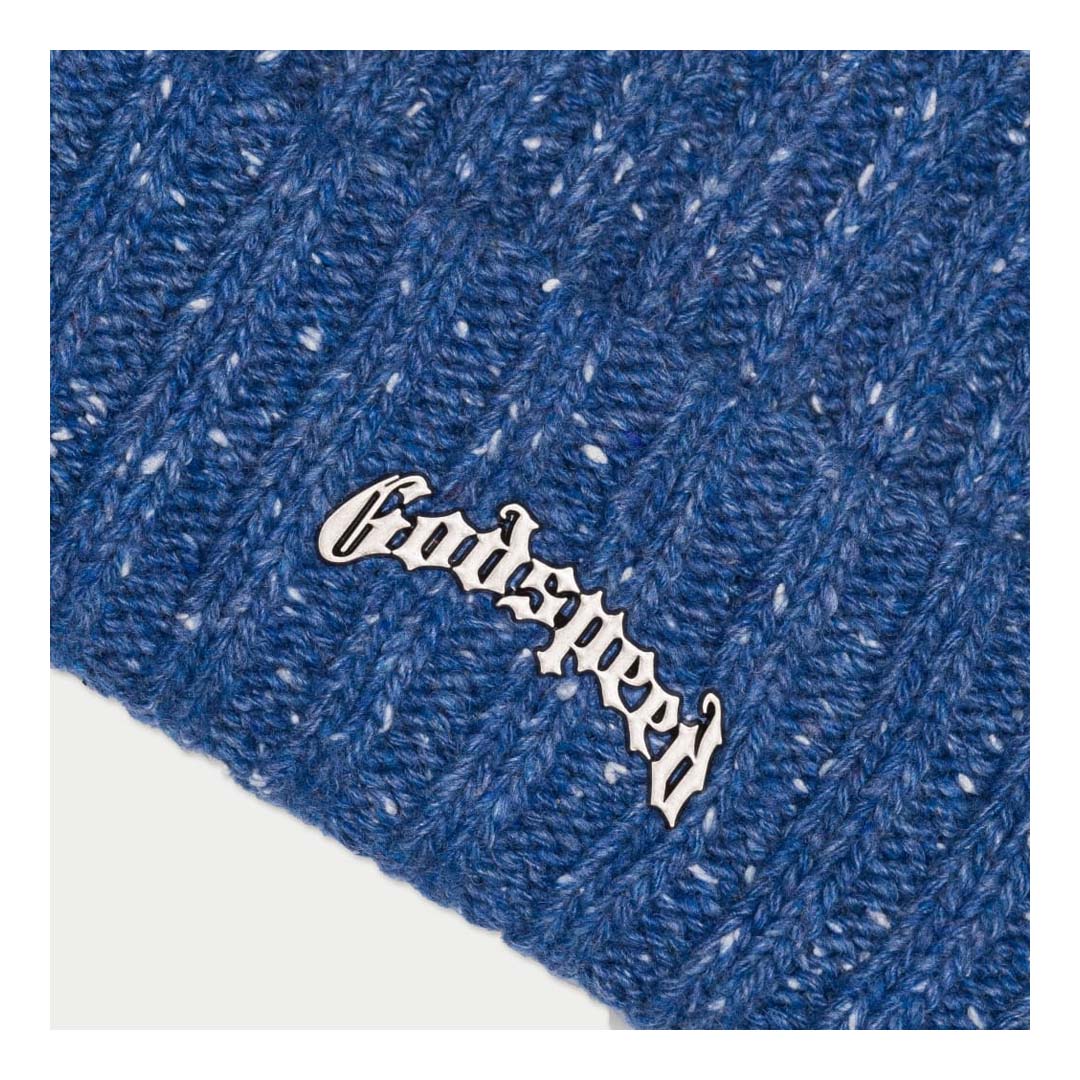 Godspeed OG Logo Emblem Beanie Blue Speckle