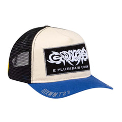 Godspeed Pluribus Trucker Hat White Blue