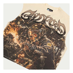 Godspeed Steel Sharpens Steel Sleeveless Bone Tee