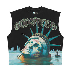 Godspeed Sunken Liberty Sleeveless Tee Black